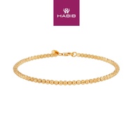 HABIB Oro Italia 916 Yellow Gold Bracelet GW47750923(25Y)