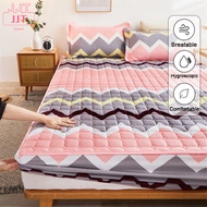 【JJT】Cotton Mattress Cover Non-Slip Elastic Bed Sheet Queen Size Bedspread All-Inclusive Protective Cover Bedding