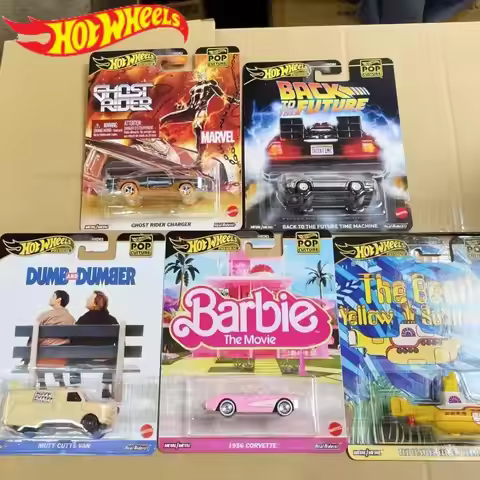 Hot Wheels Premium 2025 Pop Culture 1/64 Car Model Hotwheels Back To The Future Mutt Cutts Van Corve