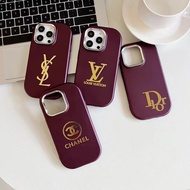 Electroplated metal photo frame brand logo For iphone Case 15 14 13 12 11 Pro Max Transparent xsmax x xs xr Soft Case 15promax Mobile phone case