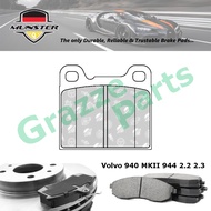 Münster Disc Brake Pad Rear for Volvo 940 MKII 944 2.2 2.3 Turbo 1994-1998 B230FB B230FT