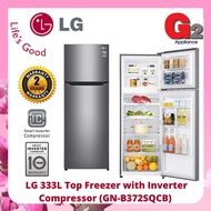 LG 333L 2 Door Inverter Refrigerator (GN-B372SQCB) - LG WARRANTY MALAYSIA