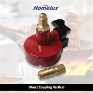 【NEW】 HOMELUX DOUBLE SAFETY LOCK COMMERCIAL DIRECT COUPLING GAS REGULATOR VERTICAL HORIZONTAL Golden