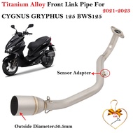 For Yamaha CYGNUS 125CC GRYPHUS 125 BWS125 Motorcycle Exhaust Escape Systems Titanium Alloy Front Li