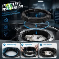 APPEAPE  Tank Locking Ring, Durable Rubber Locking Ring Design  Pump Ring Cover, Fit Easy Fit Top Ri