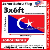 Johor Bahru Flag Bendera Daerah Johor #90*180cm #3*6ft #Johor-Bahru #Flag #Nylon #Polyester #3685 #P