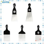 SYNITE Afro Pick Comb Fashion Black Curly Hair Afro Hair