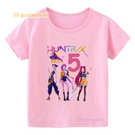 Children T Shirt For girls clothing baby pink Clothes kpop demon hunter birthday 3 4 5 6 7 8 9 10 hu