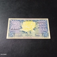 5 rupiah uang kertas kuno tahun 1959