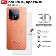 IQOO NEO 10 / IQOO Z10 Garskin Carbon Skin Anti-Fungus Fiber Back of Mobile Phone