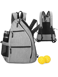 Mochila Deportiva Para Pickleball Y Tenis, Bolsa De Entrenamiento De Tenis De 35l Con Soporte Para Botellas De Agua - Cabe 2 Palas Y Todos Sus Equipos - Ideal Para Hombres Y Mujeres