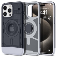 SPIGEN เคสสำหรับ iPhone 15ซีรีส์ [Classic C1 Mag Fit] ดีไซน์โปร่งแสงแบบย้อนยุคกับ MagSafe Compatibil