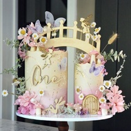 ,, ins Style Cake Decoration Little Girl Cake Decoration Flower Cake Decoration Acrylic Cake Decorat