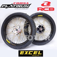Y15ZR Y16 Takasago Excel Asia 160x17, RCB Lidi Gold, RCB Hub Chrome with Tyre