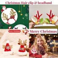 SG Stock 2024 New Design Christmas Hair Clip Christmas Head Band For Kids Adult Christmas Party Gift Goodie Bag Gift