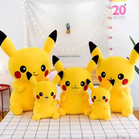 Pokemon Pikachu Plush Toys Anime Pokémon Large Plushie Dolls 40/100cm Cute Stuffed Pillow Pikachu Ch