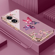 Casing OPPO A58 5G OPPO A78 5G OPPO A58 4G OPPO A78 4G Phone Case Plating Straight Edge Silicone Pho