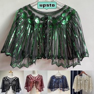 UPSTO Shawl Beaded 1920s Fashion Elegant Sequin Deco