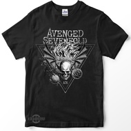 Kaos band AVENGED SEVENFOLD Triangle Premium tshirt metal A7X AV7X  Rock Band Street retro design