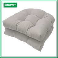 Waterproof Chair Pad Patio Furniture Cushion 2 Pcs Waterproof Outdoor Chair Cushions Thick Cotton Fi