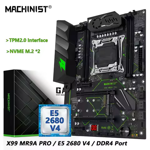 MACHINIST X99 MR9A PRO Motherboard Kit set Optional Xeon E5 2680 V4 / E5 2697 V4 CPU LGA 2011-3 Supp