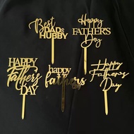 Fathers Acrylic Cake Topper Father's Greeting Cake Decoration/DAY Papa Dad Cake Hampers/DAY