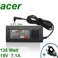 Acer Adapter 19V/7.1A 135W หัวขนาด 5.5*1.7mm สายชาร์จ nitro เอเซอร์ อะแดปเตอร์ สายชาร์จ Acer สายชาร์