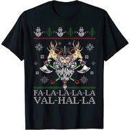 Best Viking Santa Viking Christmas Sweater Falala Lala Valhalla Tee
