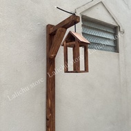 House light frame, wooden column with light frame