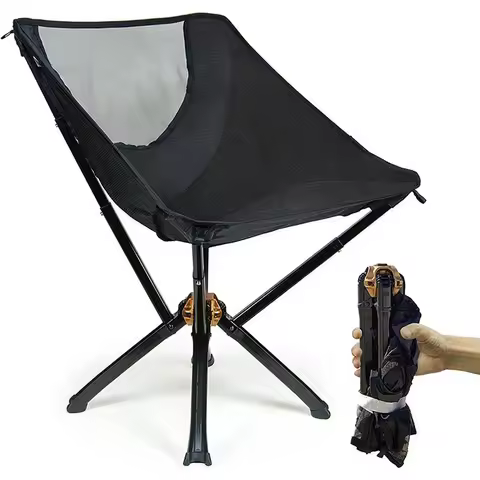 Portable Aluminum Cliq Folding Chair – Ultra-Light & Durable, Perfect for Camping Trips, Beach Days,