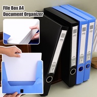 1/2pcs Heavy-Duty PP Document Box | A4 File Organizer with Reinforced Edges, Compact Office Storage 
