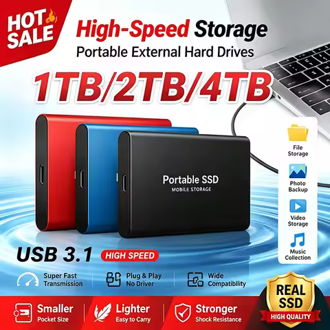 External Hard Drive Fast Transfer Hard Disk Reliable Solid Disk Efficient Storage Device for Desktop