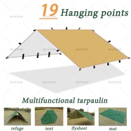 🔵𝐋𝐨𝐜𝐚𝐥 𝐒𝐭𝐨𝐜𝐤🟡 19 Hanging Points Camping Flysheet 210T Polyester Waterproof 3x4m Tent Tarp Screen Sur