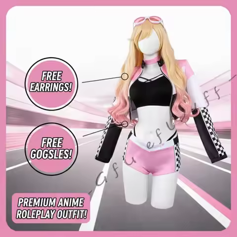 ｡◕‿◕｡My Dress Up Darling Marin Kitagawa Cosplay Costume Racing Wig ❤ Accessories Comic Con 2026 Perf