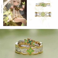 แหวนอนิเมะ Genshin Impact Ring Furina Arlecchino Neuvillette แหวนแต่งงานฮาโลวีนชายหญิงคอสเพลย์ของขวั
