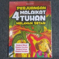 Struggle of 4 angels of gods against devil • mikael • serafim • rafael • kerubim