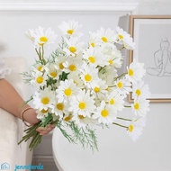 JENNIFERDZ Artificial Daisy Flowers, 5 Head Natural Simulation Silk Small Daisy Flowers, Reusable Lo