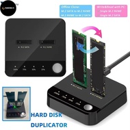 TD M.2 SSD Duplicator, Dual Rotors Reading M.2 SATA/NVMe Hard Drive Docking Station, 2024 Dual-Bay L