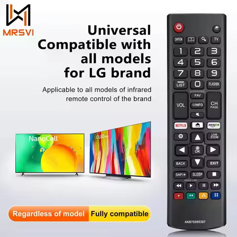 MRSVU Universal Remote Control AKB75095307 Compatible for LG Smart TV LED OLED LCD UHD HDTV Plasma M