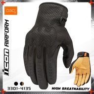 ICON AIRFORM Summer Perforated Breathable Fall Prevention Gloves D3O Protector CE Certified Heavy Du