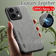 Oppo Reno 14 2025 Casing For Oppo Reno 14 1 4 F Pro 14F 14Pro Reno14 Reno14F Reno14Pro Luxury Leathe
