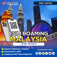 eSIM Malaysia 50 GB Data | 180 Hari | eSIM Roaming | eSIM Travel