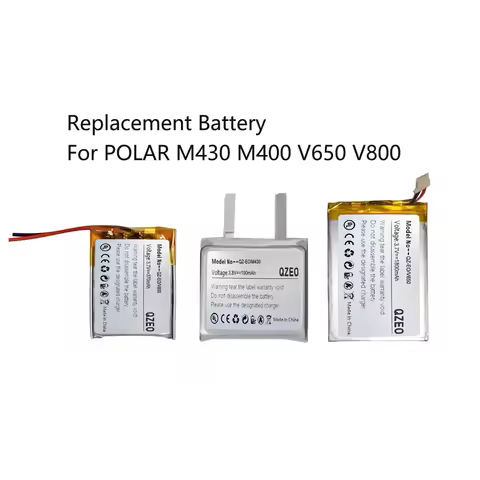 Replacement Battery For POLAR M430 M400 V650 V800 Li-Po
