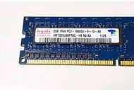 2GB 1Rx8 PC3-10600U-09-10-A0 ยี่ห้อ hynix แรม DDR3 UDIMM ใช้กับคอม Desktop PC ทั่วๆไป