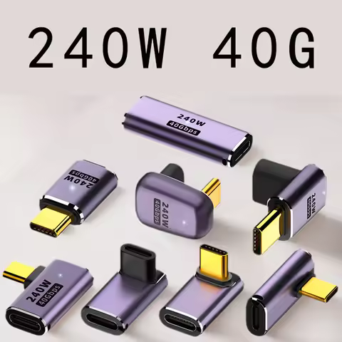 USB C Female to Female Adapter with PD 240W 40Gbps 8K 60hz Video Compatible for Thunderbolt 4/3, Mac