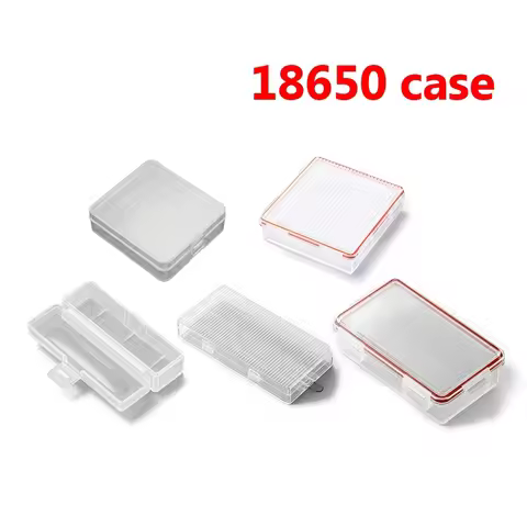 Hard Plastic 18650 Battery Case Storage Boxes Case 4pcs 18650 Battery Holder Rechargeable Battery Wa