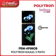 POLYTRON Kulkas 2 Pintu Inverter 350 Liter PRM-491MOB