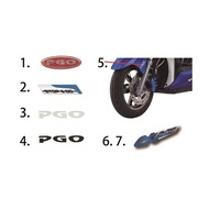 α-MAX Full Car Sticker 125CBS Afamei ALPHA Label Nameplate LOGO PGO