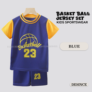 DESINCE Kids Boy Basket Ball Jersey Set Sportswear KW 037