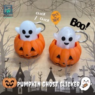 CLICKER - Webber 3D Print : Pumpkin Ghost Clicker Keychain - Spooky Halloween Fidget Toy